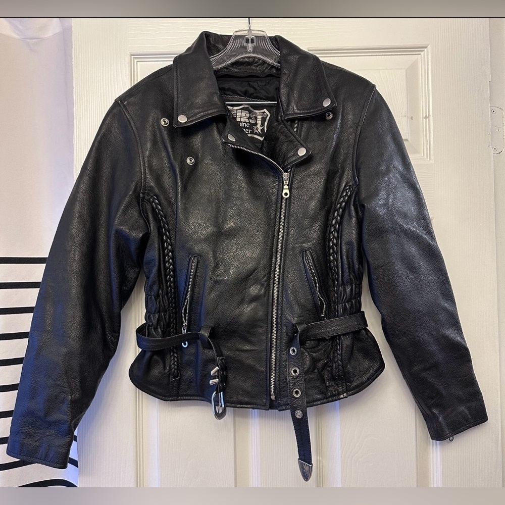 Vintage First Genuine Leather women’s jacket sz Large